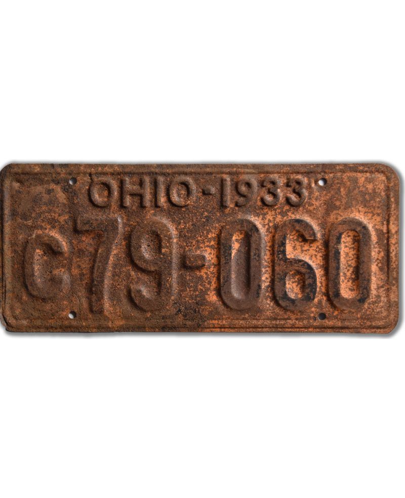Americká SPZ Ohio 1933 Yellow c79-060