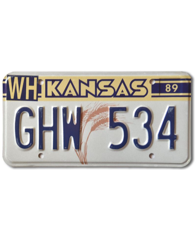 Americká SPZ Kansas 1989 Wheat GHW 534