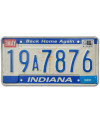 Americká SPZ Indiana Back Home Again