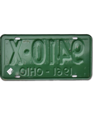 Tablica rejestracyjna USA Ohio 1961 Green 9410-X