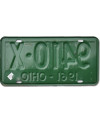 Tablica rejestracyjna USA Ohio 1961 Green 9410-X