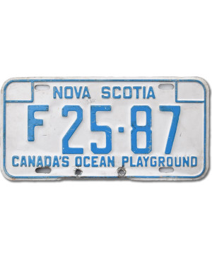Kanadská SPZ Nova Scotia Playground F 25-87