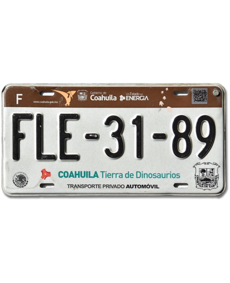 Mexická SPZ Coahuila Dinosaurios FLE-31-89