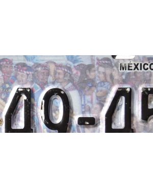 Mexická SPZ Tlaxcala XWH-49-45