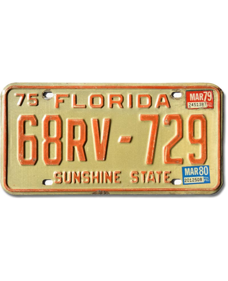 Americká SPZ Florida 1975 Sunshine State 68RV-729