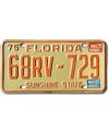 Tablica rejestracyjna USA Florida 1975 Sunshine State 68RV-729
