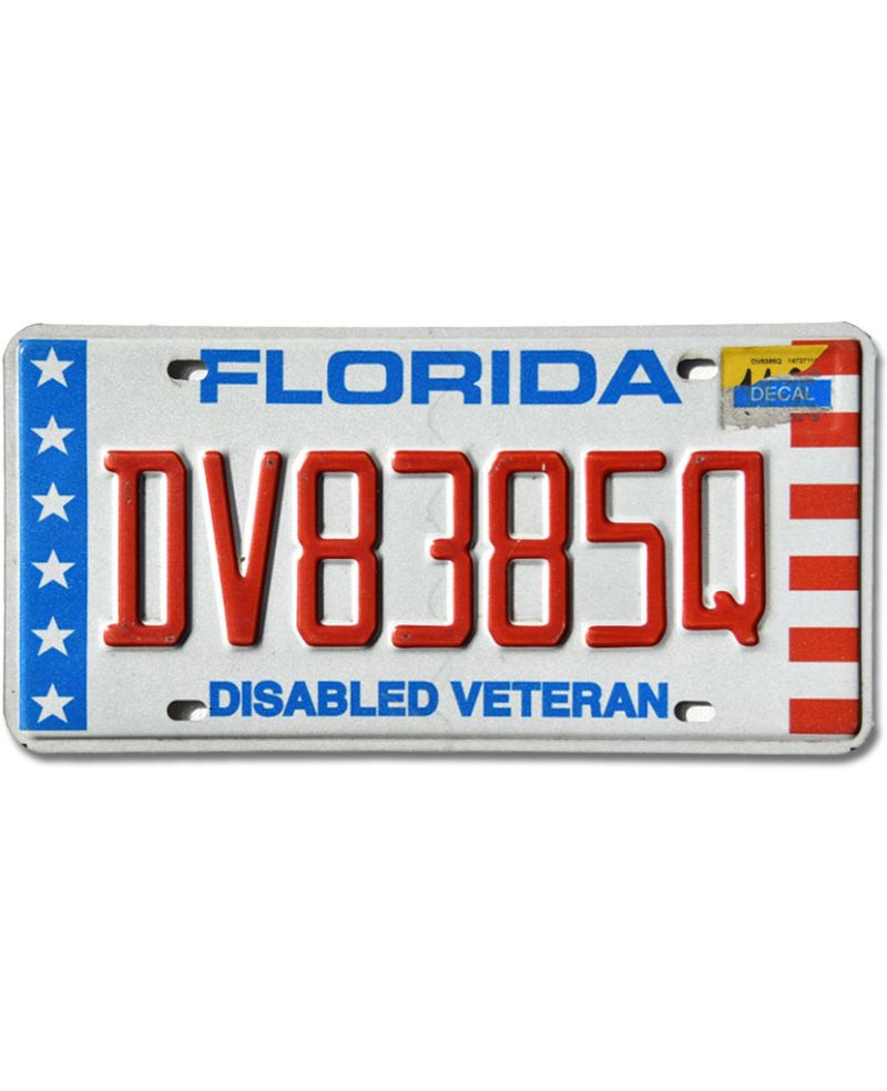 Tablica rejestracyjna USA Florida Veteran DV8385Q Tablica rejestracyjna USA Florida Veteran DV8385Q