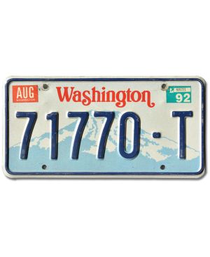 Tablica rejestracyjna USA Washington Mountain 71770-T