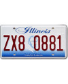 Tablica rejestracyjna USA Illinois Lincoln new