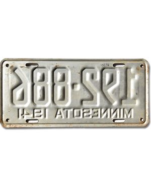 Tablica rejestracyjna USA Minnesota 1941 Silver 192-886