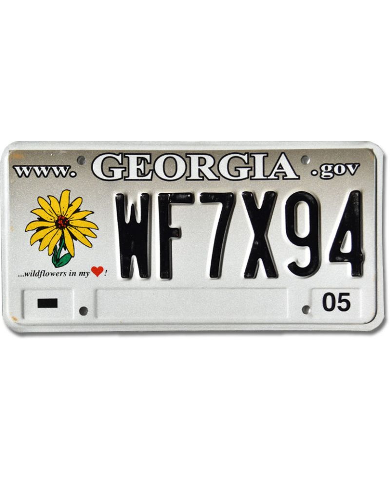 Tablica rejestracyjna USA Georgia Wildflowers WF7X94