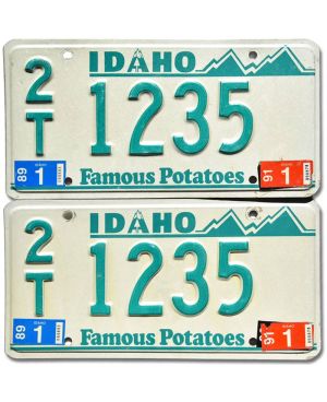 Tablica rejestracyjna USA Idaho Potatoes 2T 1235 para