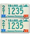 Tablica rejestracyjna USA Idaho Potatoes 2T 1235 para