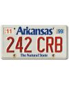 Tablica rejestracyjna USA Arkansas White 242 CRB