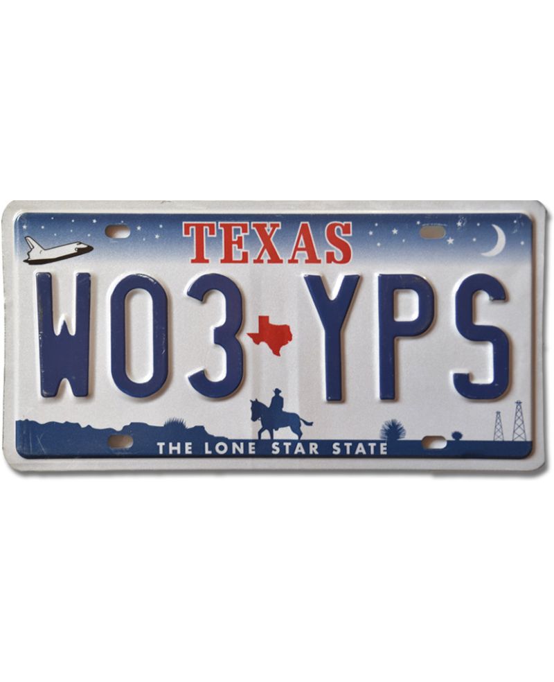 Tablica rejestracyjna USA Texas Horse W03-YPS