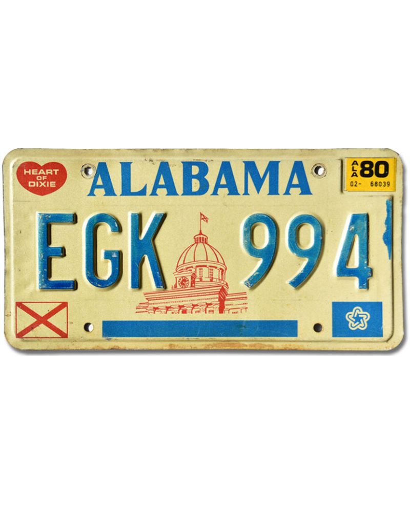 Americká SPZ Alabama Capitol EGK 994