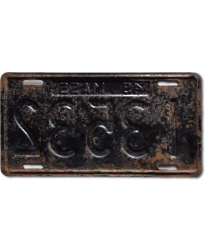 Tablica rejestracyjna USA Massachusetts 1949 Black I 3532