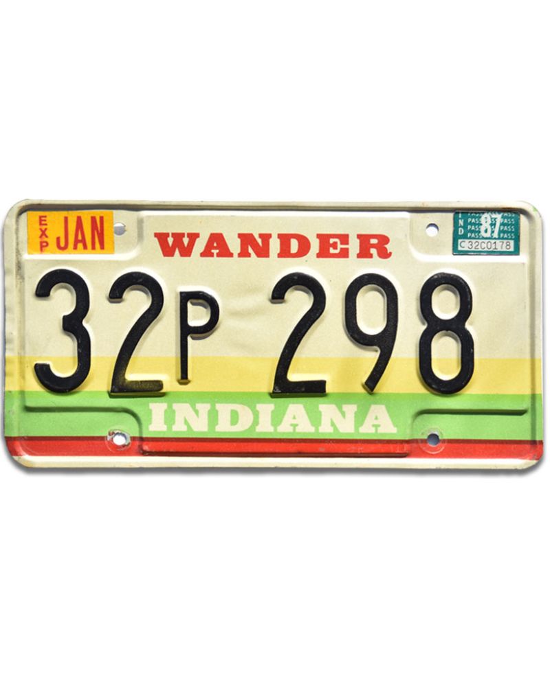Americká SPZ Indiana Wander