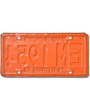 Americká SPZ Illinois 1962 Orange EM 1954