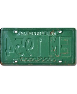 Americká SPZ Illinois 1963 Green EM 1954