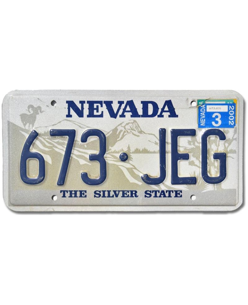Tablica rejestracyjna USA Nevada Silver State 673-JEG