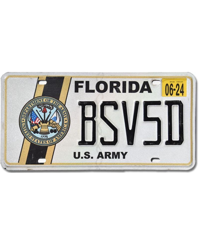 Americká SPZ Florida U.S. Army BSV5D
