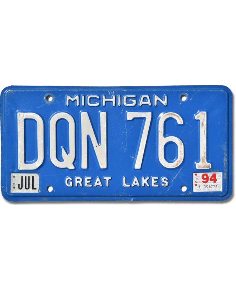 Tablica rejestracyjna USA Michigan Great Lakes DQN 761