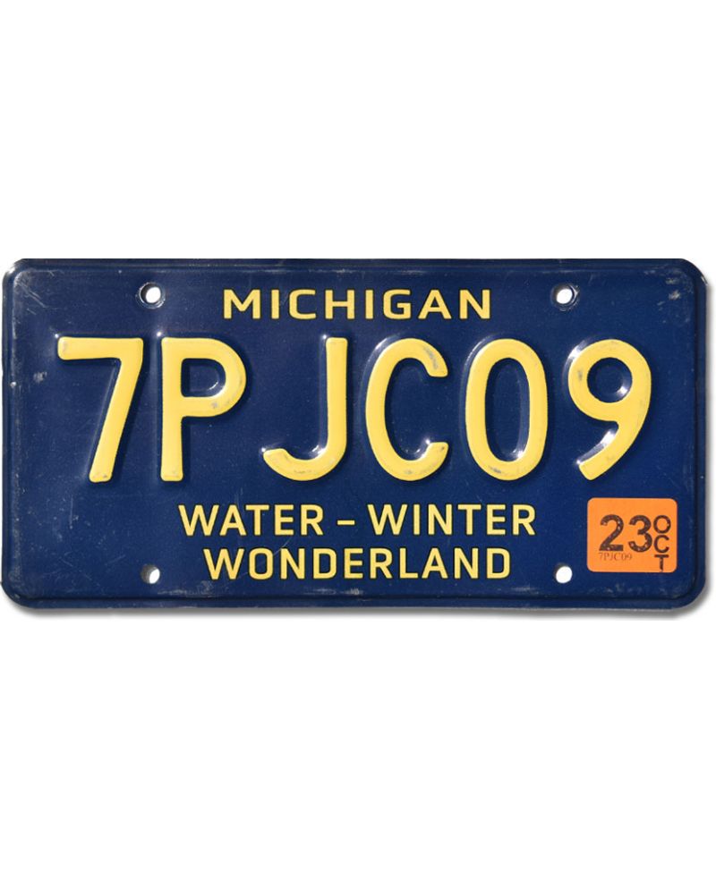 Tablica rejestracyjna USA Michigan Wonderland 7PJC09
