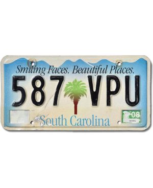 Tablica rejestracyjna USA South Carolina Smiling Faces 587 VPU