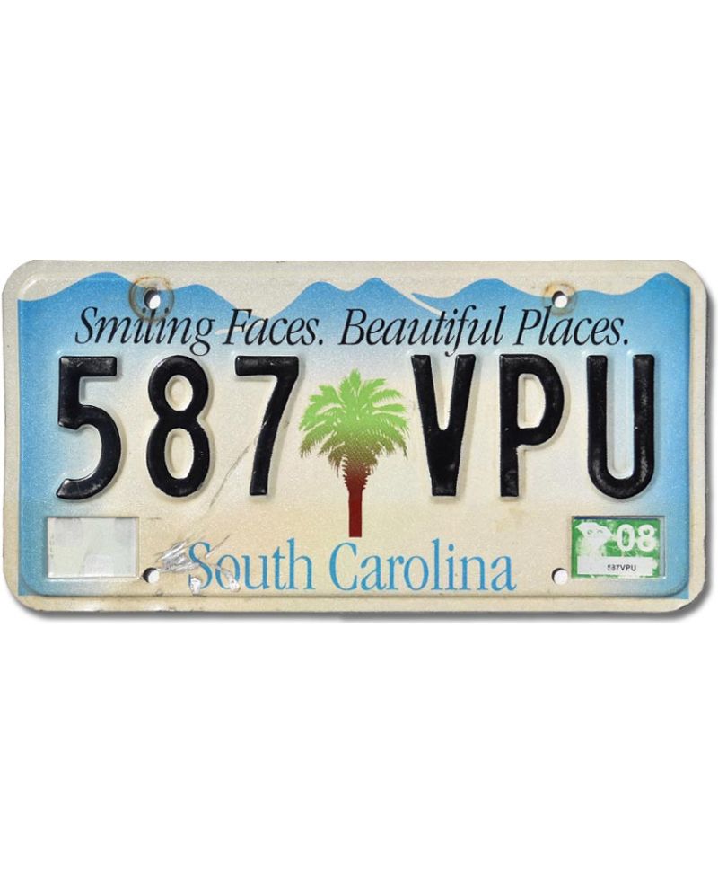 Americká SPZ South Carolina Smiling Faces 587 VPU