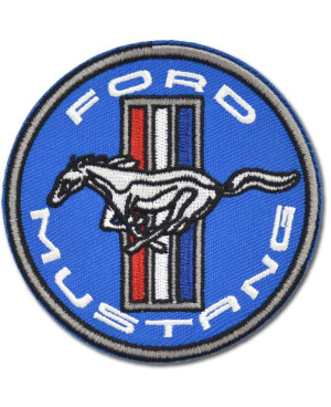 Nášivka Ford Mustang Blue 8 cm