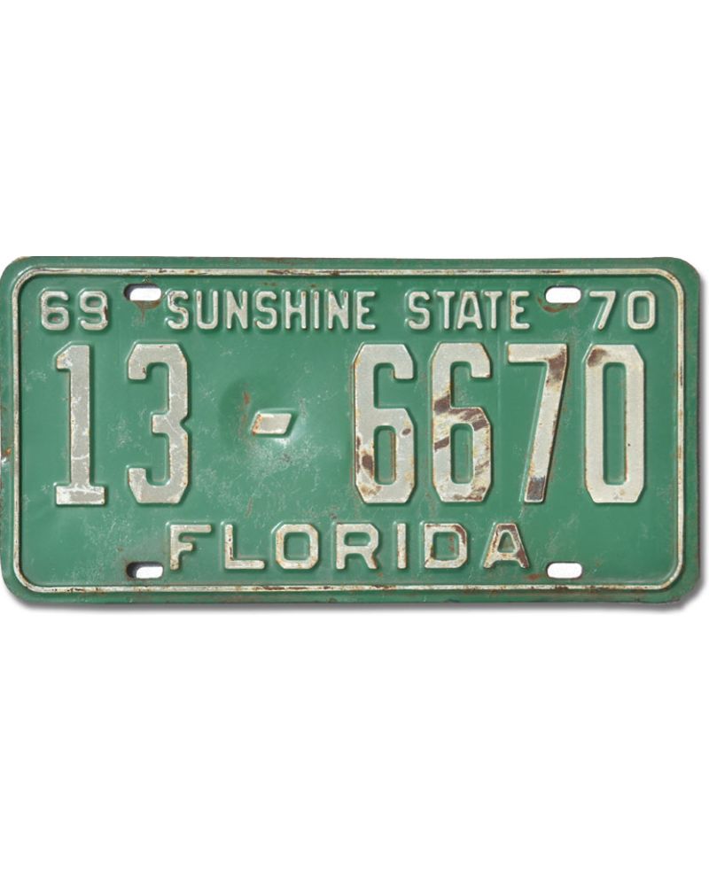 Americká SPZ Florida 1969 Sunshine 13-6670