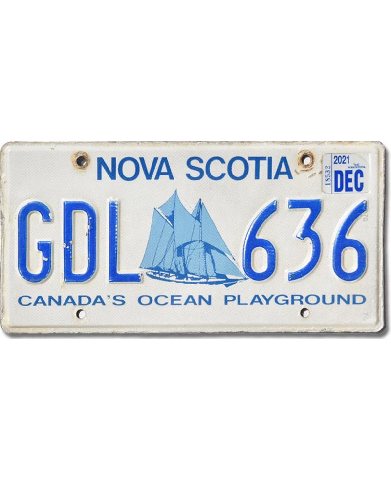 Kanadská SPZ Nova Scotia Playground GDL 636