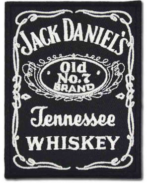 Nášivka Jack Daniels Black Label 8 cm x 6 cm