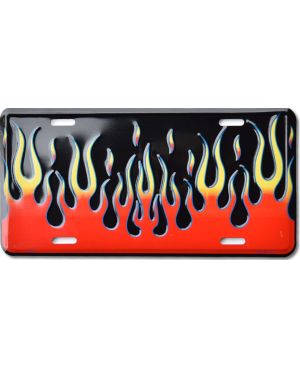 Tablica rejestracyjna USA Black Flames