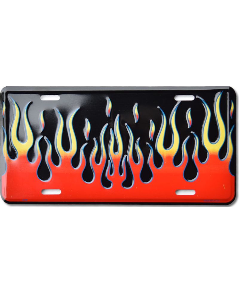 Tablica rejestracyjna USA Black Flames