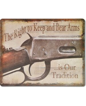 Tablica metalowa The Right to Keep Arms 38 cm x 30 cm