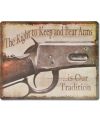 Tablica metalowa The Right to Keep Arms 38 cm x 30 cm