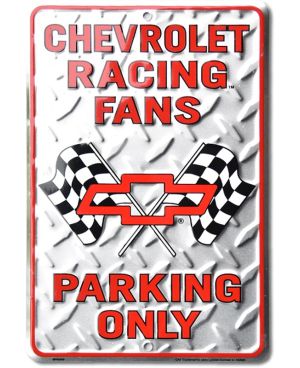 Tablica metalowa Chevrolet Racing Fans 30 cm x 20 cm