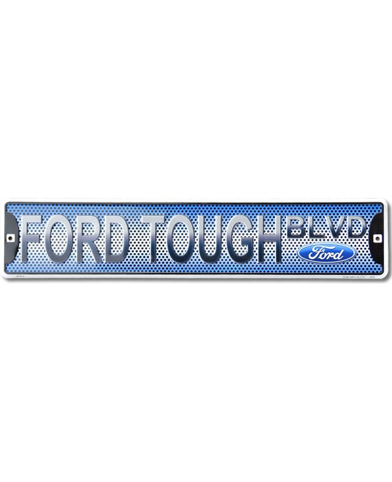 Tablica metalowa Ford Tough BLVD 60 cm x 13 cm Tablica metalowa Ford Tough BLVD 60 cm x 13 cm