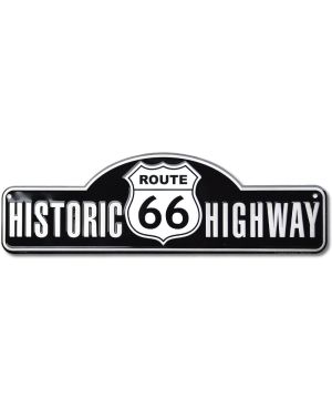 Tablica metalowa Route 66 Highway Old Fashioned 46 cm x 14 cm