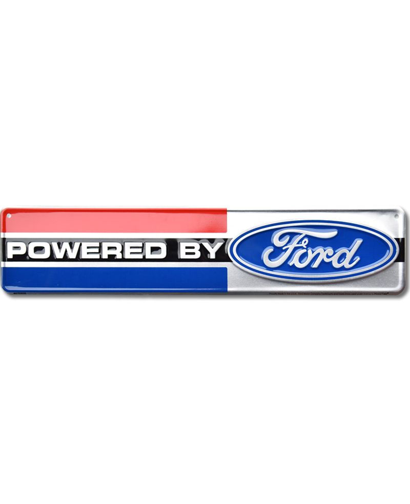 Tablica metalowa Powered By Ford 45 cm x 10 cm Tablica metalowa Powered By Ford 45 cm x 10 cm