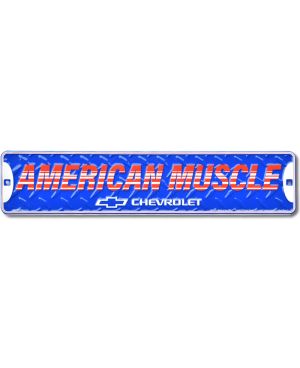Tablica metalowa American Muscle Chevrolet 45 cm x 10 cm