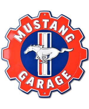 Tablica metalowa Ford Mustang Garage Gear 30 cm
