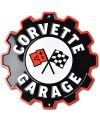 Tablica metalowa Corvette Garage Gear 30 cm