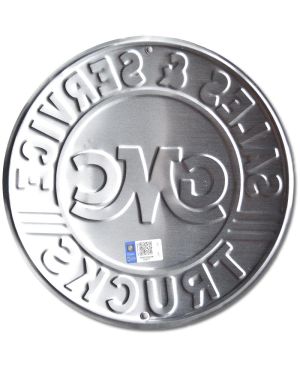 Tablica metalowa GMC Sales Service round 30 cm