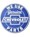 Tablica metalowa Chevrolet Genuine Parts Blue round 30 cm