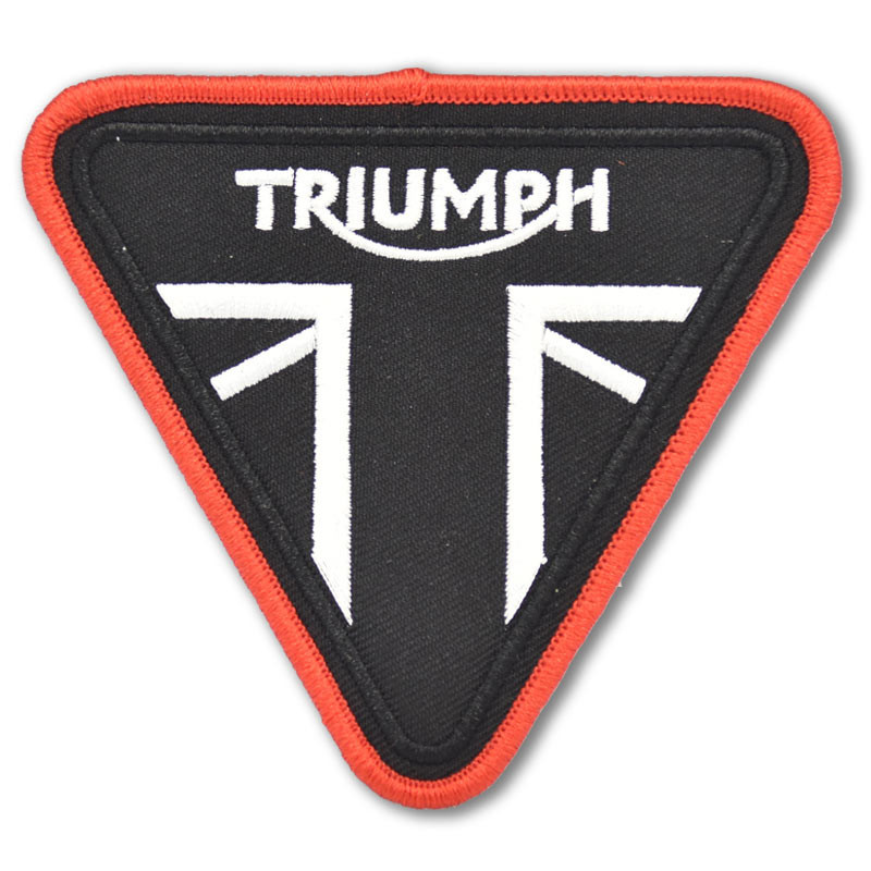 Moto nášivka Triumph triangle Red 8 cm x 8 cm