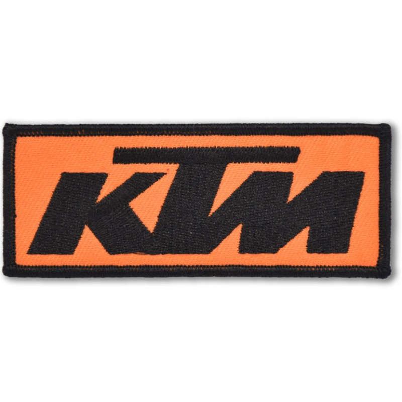 Moto nášivka KTM orange logo 10 cm x 4 cm