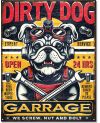 Tablica metalowa Dirty Dog Garage 40 cm x 32 cm